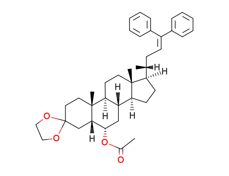 6α-acetoxy-3,3-ethanediyldioxy-24,24-diphenyl-5β-chol-23-ene