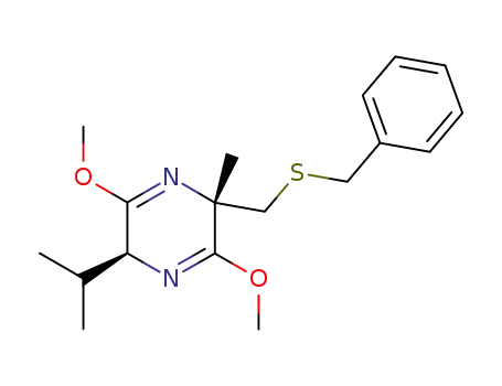 (3S,6R)-6-Benzylthiomethyl-3-isopropyl-2,5-dimethoxy-6-methyl-3,6-dihydropyrazine