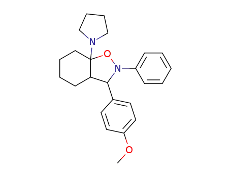 3-(4-methoxy-phenyl)-2-phenyl-7a-pyrrolidin-1-yl-octahydro-benzo[<i>d</i>]isoxazole