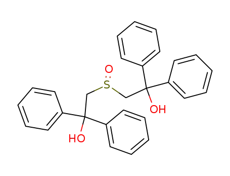 Molecular Structure of 18738-55-1 (2-(2-hydroxy-2,2-diphenyl-ethyl)sulfinyl-1,1-diphenyl-ethanol)