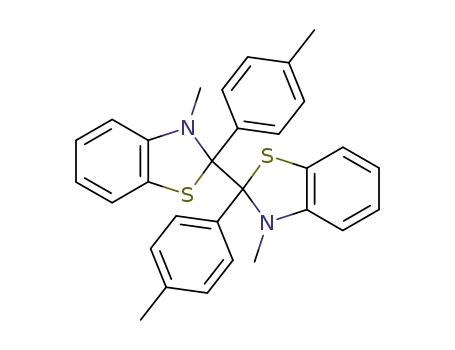 3,3'-dimethyl-2,2'-di-<i>p</i>-tolyl-2,3,2',3'-tetrahydro-[2,2']bi[benzothiazolyl]
