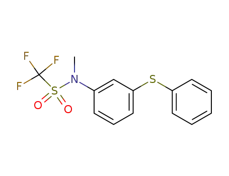 Methanesulfonamide, 1,1,1-trifluoro-N-methyl-N-[3-(phenylthio)phenyl]-