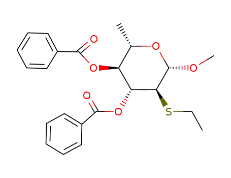 methyl 3,4-di-O-benzoyl-6-deoxy-2-S-ethyl-2-thio-β-L-glucopyranoside