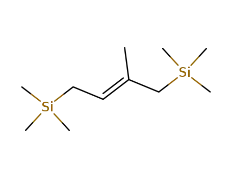 Molecular Structure of 16109-36-7 (Silane, (2-methyl-2-butene-1,4-diyl)bis[trimethyl-, (E)-)