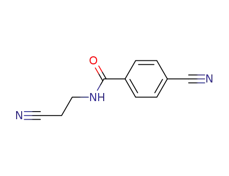 Molecular Structure of 18591-27-0 (3-<4-Cyanbenzamido>-propionitril)