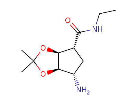 (3aS,4R,6S,6aR)-6-Amino-2,2-dimethyl-tetrahydro-cyclopenta[1,3]dioxole-4-carboxylic acid ethylamide