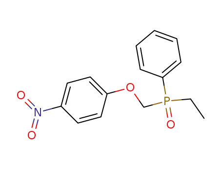 Molecular Structure of 92465-82-2 (Phosphine oxide, ethyl[(4-nitrophenoxy)methyl]phenyl-)