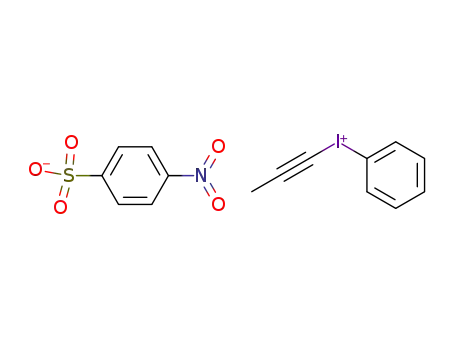 4-Nitro-benzenesulfonatephenyl-prop-1-ynyl-iodonium;