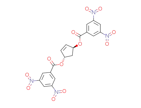 (+/-)-<i>trans</i>-3.5-bis-(3.5-dinitro-benzoyloxy)-cyclopentene-<sup>(1)</sup>