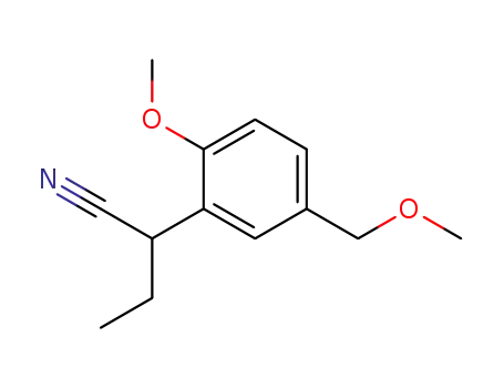 2-(2-Methoxy-5-methoxymethyl-phenyl)-butyronitrile