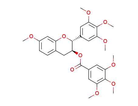 (2R,3S)-2,3-trans-3-O-(3,4,5-trimethoxygalloyl)-3',4',5',7-tetramethoxyflavan