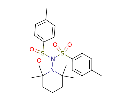 Molecular Structure of 85582-23-6 (2,2,6,6-Tetramethyl-1-<bis(p-tolylsulfonyl)amino>piperidin)