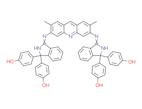 Phenol,
4,4',4'',4'''-[(2,7-dimethyl-3,6-acridinediyl)bis(imino-1H-isoindol-3-yl-1-yl
idene)]tetrakis-
