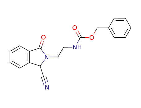 2-<2-<(benzyloxycarbonyl)amino>ethyl>-1,3-dihydro-3-oxo-1H-isoindole-1-carbonitrile