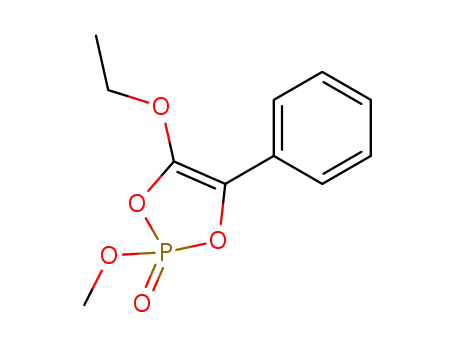 Molecular Structure of 78804-00-9 (1,3,2-Dioxaphosphole, 4-ethoxy-2-methoxy-5-phenyl-, 2-oxide)