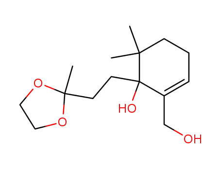 2-Hydroxymethyl-6,6-dimethyl-1-[2-(2-methyl-[1,3]dioxolan-2-yl)-ethyl]-cyclohex-2-enol