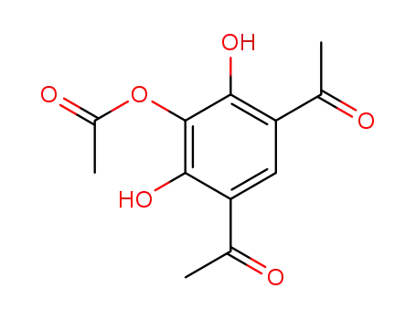 Molecular Structure of 104654-32-2 (2-acetoxy-4,6-diacetyl-1,3-dihydroxybenzene)