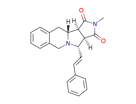 2,3,3aα,4aβ,6,11,11aβ,11bα-octahydro-2-methyl-4-(2-phenylethenyl)-1H-pyrrolo<3',4':3,4>pyrrolo<1,2-b>isoquinoline-1,3-dione