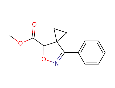 Molecular Structure of 142230-27-1 (4-Phenyl-7-methoxycarbonyl-6-oxa-5-azaspiro<2.4>hept-4-ene)
