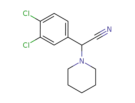 Molecular Structure of 123567-60-2 ((3,4-Dichloro-phenyl)-piperidin-1-yl-acetonitrile)