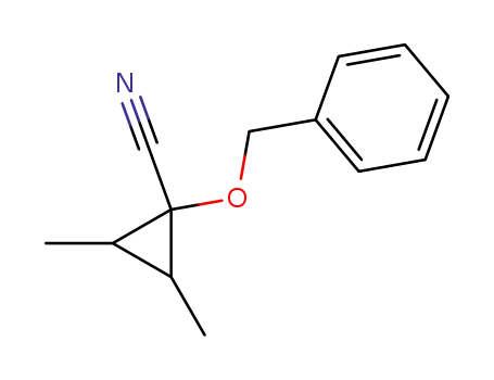 1-Benzyloxy-2,3-dimethyl-cyclopropanecarbonitrile