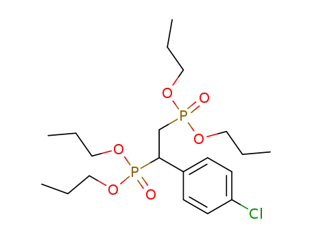 Molecular Structure of 82947-82-8 ([2-(4-Chloro-phenyl)-2-(dipropoxy-phosphoryl)-ethyl]-phosphonic acid dipropyl ester)