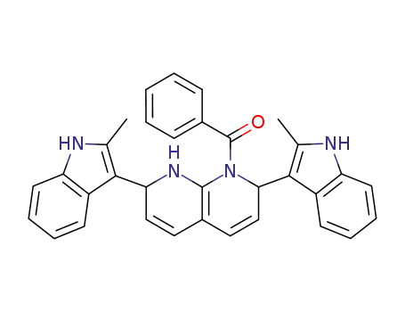 1-benzoyl-2,7-bis(2-methyl-3-indolyl)-1,2,7,8-tetrahydro-1,8-naphthyridine