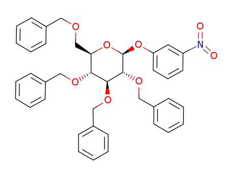(2R,3R,4S,5R,6S)-3,4,5-Tris-benzyloxy-2-benzyloxymethyl-6-(3-nitro-phenoxy)-tetrahydro-pyran