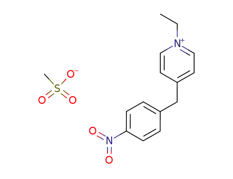 Molecular Structure of 97406-72-9 (Methanesulfonate<sub>1</sub>-ethyl-4-(4-nitro-benzyl)-pyridinium;)