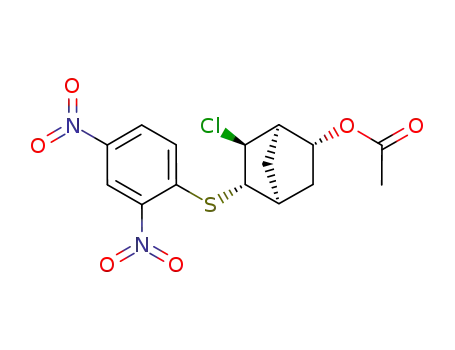 Acetic acid (1R,2R,4S,5S,6S)-6-chloro-5-(2,4-dinitro-phenylsulfanyl)-bicyclo[2.2.1]hept-2-yl ester