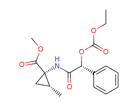 (1S,2R)-1-((R)-2-Ethoxycarbonyloxy-2-phenyl-acetylamino)-2-methyl-cyclopropanecarboxylic acid methyl ester