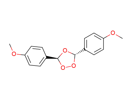 Molecular Structure of 89902-49-8 (1,2,4-Trioxolane, 3,5-bis(4-methoxyphenyl)-, trans-)