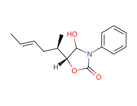 2-Oxazolidinone, 4-hydroxy-5-(1-methyl-3-pentenyl)-3-phenyl-