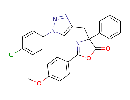 5(4H)-Oxazolone,
4-[[1-(4-chlorophenyl)-1H-1,2,3-triazol-4-yl]methyl]-2-(4-methoxyphenyl)-
4-phenyl-