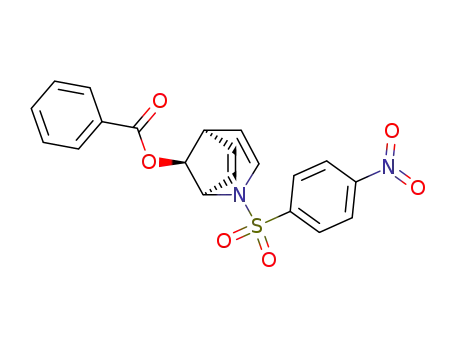 Molecular Structure of 136708-64-0 (syn-8-benzoyloxy-2-(4'-nitrophenylsulfonyl)-2-azabicyclo<3.2.1>octa-3,6-diene)