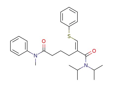 (E)-6-(phenylthio)-5-(N,N-diisopropylcarbamoyl)-N-methyl-N-phenyl-5-hexenamide