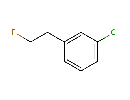 Molecular Structure of 55153-11-2 (Benzene, 1-chloro-3-(2-fluoroethyl)-)