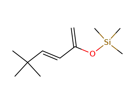 Molecular Structure of 138080-90-7 (Silane, [(4,4-dimethyl-1-methylene-2-pentenyl)oxy]trimethyl-, (E)-)