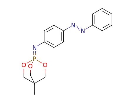 (4-methyl-2,6,7-trioxa-1λ<sup>5</sup>-phospha-bicyclo[2.2.2]oct-1-ylidene)-(4-phenylazo-phenyl)-amine