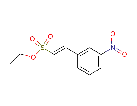 Molecular Structure of 73300-80-8 (Ethenesulfonic acid, 2-(3-nitrophenyl)-, ethyl ester, (E)-)