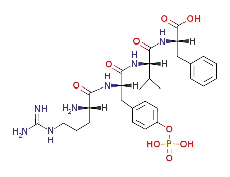 L-Phenylalanine, N-[N-(N-L-arginyl-O-phosphono-L-tyrosyl)-L-valyl]-