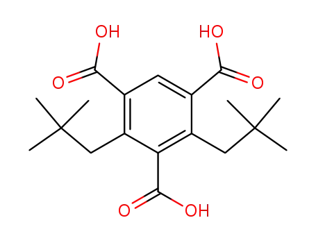 Molecular Structure of 33770-78-4 (2,4-Bis-(2,2-dimethyl-propyl)-benzene-1,3,5-tricarboxylic acid)