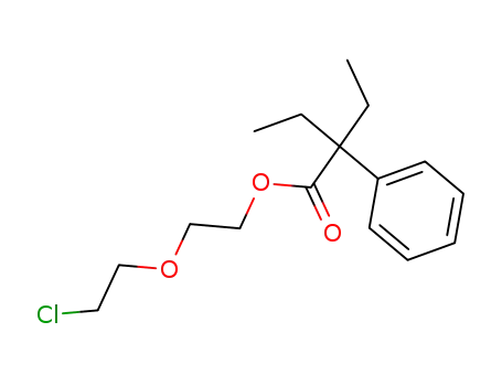 Molecular Structure of 71265-18-4 (2-ethyl-2-phenyl-butyric acid-[2-(2-chloro-ethoxy)-ethyl ester])