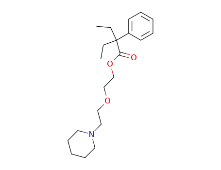 2-ethyl-2-phenyl-butyric acid-[2-(2-piperidino-ethoxy)-ethyl ester]