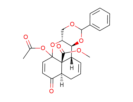 (3aR,7aR,11aS,11bR,11cS)-6a-Acetoxy-4-oxo-10-phenyl-3,3a,4,6a,7a,8,11a,11b-octahydro-7,9,11-trioxa-benzo[de]anthracene-11c-carboxylic acid methyl ester