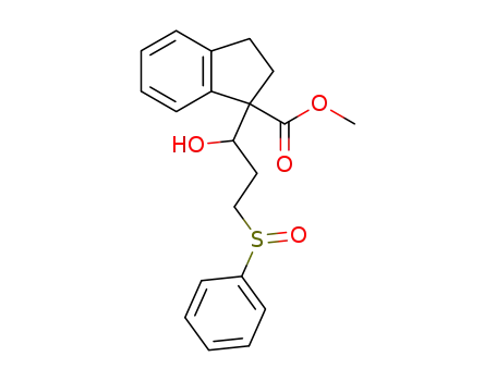 1-(3-Benzenesulfinyl-1-hydroxy-propyl)-indan-1-carboxylic acid methyl ester