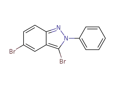 Molecular Structure of 91002-56-1 (2H-Indazole, 3,5-dibromo-2-phenyl-)