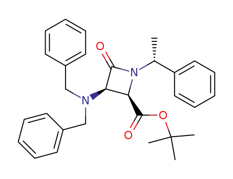 4-(tert-butoxycarbonyl)-3-(N,N-dibenzylamino)-1-<(R)-phenylethyl>-2-azetidinone