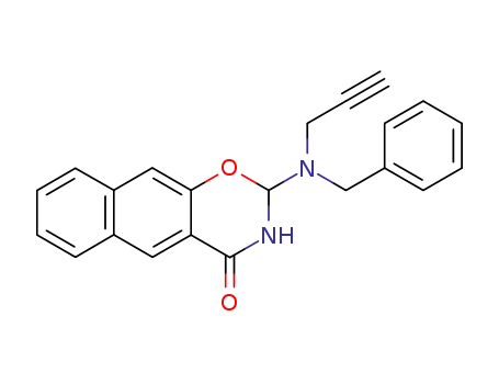 2-(benzyl-prop-2-ynyl-amino)-2,3-dihydro-naphtho[2,3-<i>e</i>][1,3]oxazin-4-one