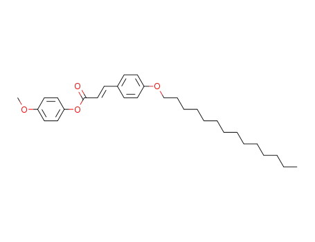 2-Propenoic acid, 3-[4-(tetradecyloxy)phenyl]-, 4-methoxyphenyl ester,
(E)-